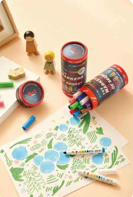THE MARKERS OF SECRET, an example from Washable Markers & Inks