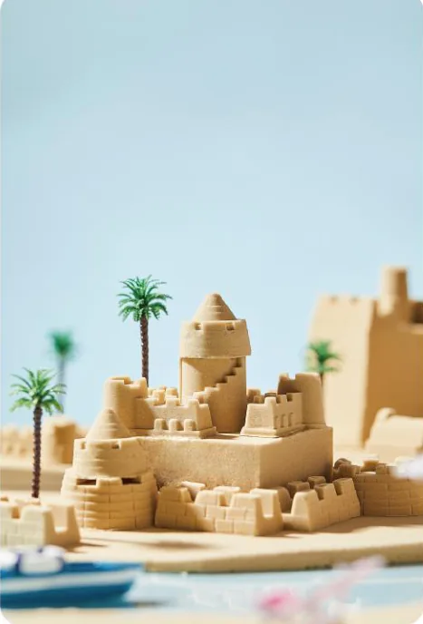 SPACE SAND, an example from Modeling Clay & Kinetic Sand